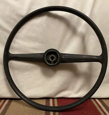 Black VW Bus Steering Wheel 58-68 T2 17.5 Inch With Inserts • $60