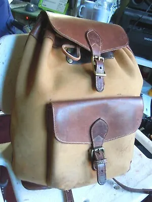 $149 • Buy  VTG Village Timberland  Brown Saddle Leather Large Back Pack 3 