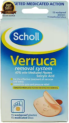 Wart Remover Feet Plaster Scholl Verucas Easy Effective Treatment Foot Care 15pc • £6.76