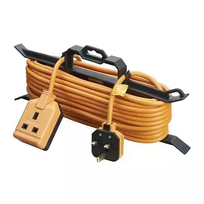 Masterplug Outdoor / Garden 15m 1 Gang Socket Orange Extension Lead Mains Cable  • £21.75