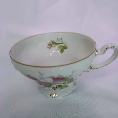 Occupied Japan Vintage White Rose China Tea Cup. • $13