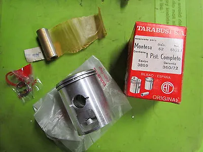 NOS Montesa Cappra MX 125 Tarabusi 52.00 Piston Kit P/n 1860.074J  18M  #18 • $85