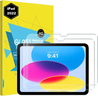 Tempered Glass Screen Protector For IPad 10th Generation 10.9  2022 • £3.99