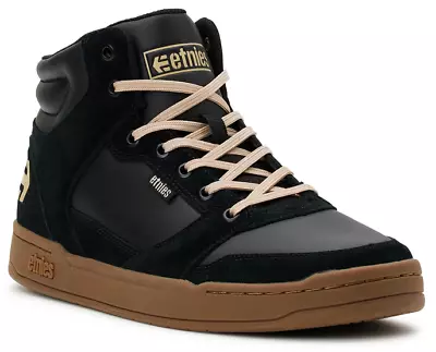 HOT SALE Etnies Men's Tops Skate Leather Polyester High Top Lace Up Comfort Shoe • $35.99