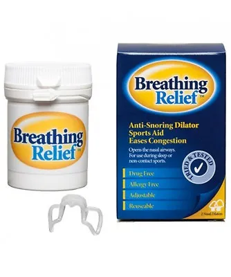Breathing Relief Anti Snoring Dilator Helps Nasal Probs • £17.99