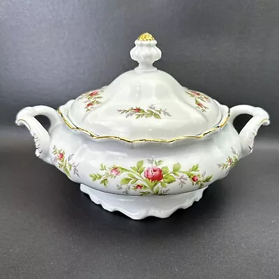 Johann Haviland Moss Rose Soup Taurine Covered Vegetable Dish Bavaria Germany • $26.95