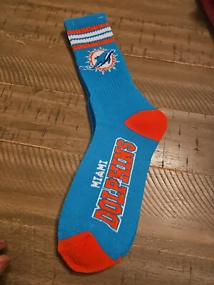 Fbf Miami Dolphins Crew Socks • $16.30