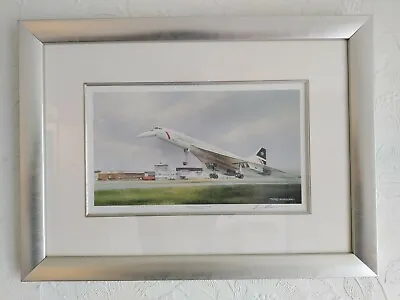 £54.99 • Buy British Airways Concorde At  Farnborough By Terry Harrison. Signed Framed Print 