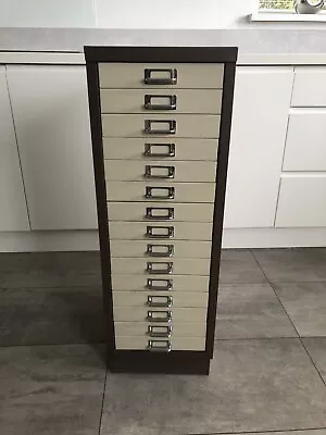 15 Drawer Metal Filing Cabinet • £60