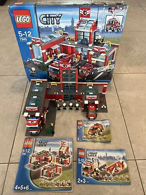 Lego 7945 City Fire Station 100% Complete With Instructions And Box • $210