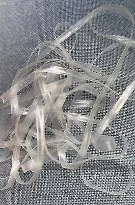 Ultra Clear Elastic 3mm 10Meters Swimwear Straps Transparent Flat Stabilize Seam • $5.50