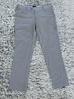 Peter Millar Pants Mens Size 35x30 Gray Crown Crafted Stealth Performance Golf • $39.99