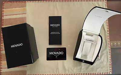 Movado Luxury Watch Display Box Warranty Card And Instruction Booklet • $59.50