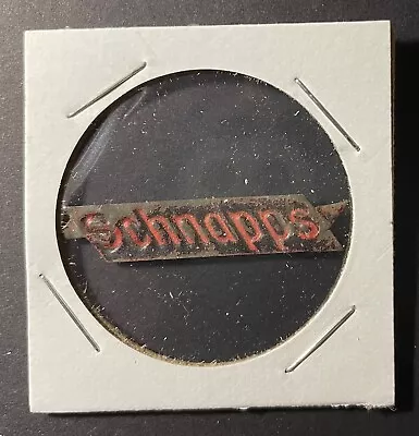 Schnapps Tin Tobacco Tag - Metal - Tobacco (CB Lot) • $3.99