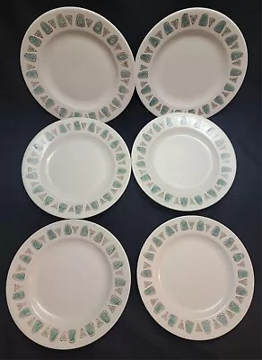 Poppytrail Metlox Navajo Atomic Southwest 6 6.5  Bread Plates MCM USA Vtg Retro • $49.99