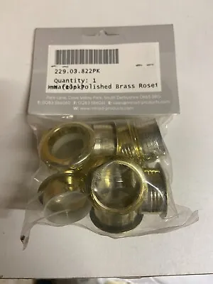 Caravan / Motorhome / Cuboard Push Lock Brass Effect Rosette Surrounds X 10 • £12.95