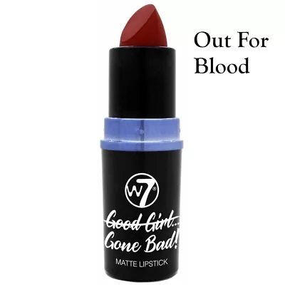 W7  Beauty UK Purple Red Lipstick  Goth Punk Emo Vampire Witch Halloween Party • £2.98