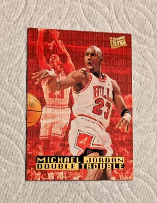 1995-96 Fleer Ultra MICHAEL JORDAN #3  Double Trouble  Insert - HOF Bulls • $10.99