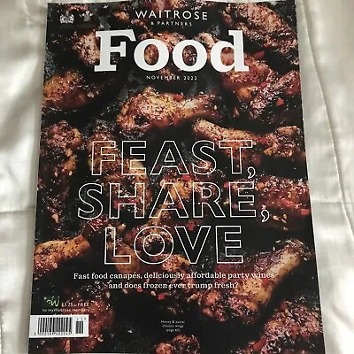 £3 • Buy Waitrose Food Magazine November 2022