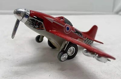 Schylling Airplane K502 Pull Back Red Military Plane • $9.75