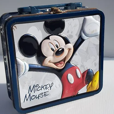 Vintage 1970s Walt Disney World Mickey Mouse Children's Metal Lunch Box • $28.99