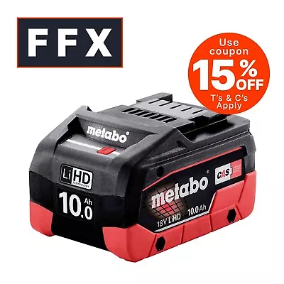 Metabo 625549000 18V 10.0Ah LiHD Battery Pack Li-Ion Patented Air Cooled • £159