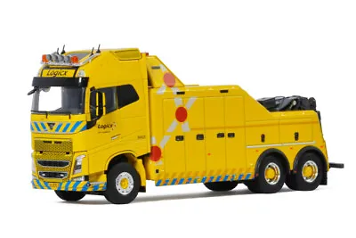 WSI 01-3465 Volvo FH4 Globetrotter 6x2 Falkom Wrecker Truck - Logicx Scale 1:50 • $159.61