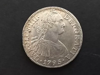 Mexico.  1795  Silver  8 Reales  GEF  HIGH QUALITY Coin • $350