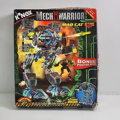 Vintage 2001 Y2K K'nex Knex Mech Warrior Mad Cat Robot Build Set 14140 Rare New! • $80.96