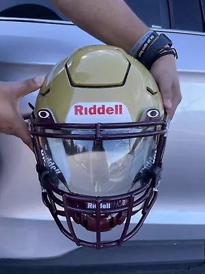 2023 GREAT CONDITION Riddell Speed Flex Adult XL Football Helmet GOLD W/ VISOR • $350