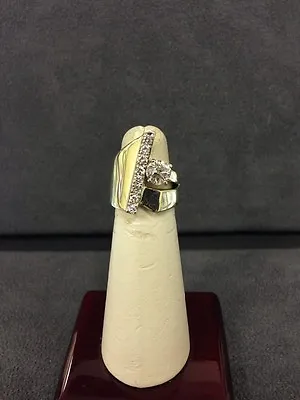 Beautiful Vintage  14K Elegant Diamond Cocktail Ring • $2750