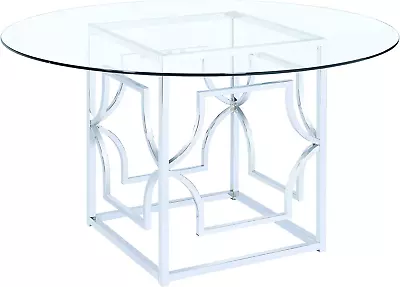 Coaster Home Furnishings Mischa Dining Table Base Chrome • $216.99