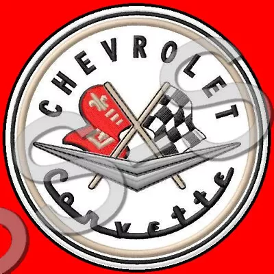 Chevrolet Corvette Embroidered Patch Iron/sew On ~3  V8 C1 C2 C3 C4 C5 C6 C7 C8 • $9.99