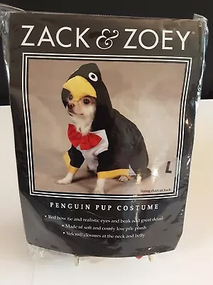 New Zack & Zoey Penguin Pup Pet Dog Halloween Costume Size L • $10.99