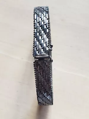 Milor Italy Sterling Silver 925 Bracelet Woven Chain 24g • $65
