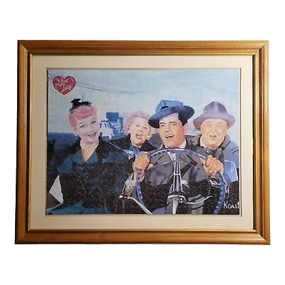 I Love Lucy California Here We Come Picture Puzzle Framed Rare Retired Nice • $75