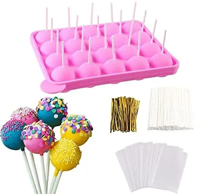 Cake Pop Maker Set Silicone Lollipop Mold Kit With Lollipop Sticks Treat Bags... • $16.98