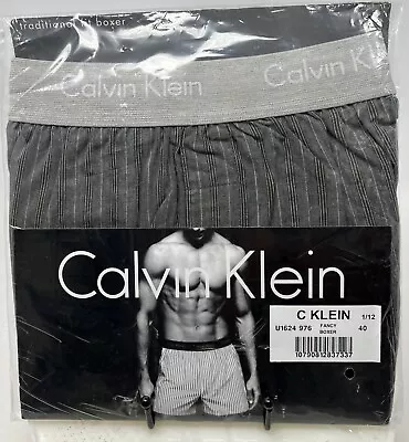 Calvin Klein 1999 Traditional Fit Boxer Sz 40 U1624 Fancy Boxer New Vintage • $14.99