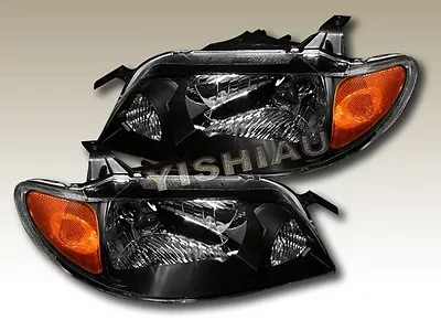 2001 2002 2003 Mazda Protege Jdm Blk Housing Headlights • $138.99