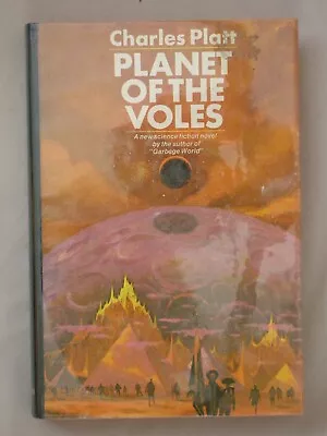 1st Ed PLANET OF THE VOLES Charles Platt 1971 HARDCOVER SCIENCE FICTION BOOK • $11.95