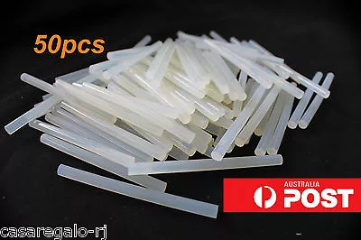 Glue Sticks Hot Clear Melt Glue Adhesive Sticks 50pc For Glue Gun 7mm X 100mm • $6.45