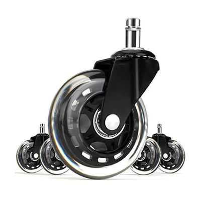 $22.11 • Buy 1/5Pcs Office Chair Wheels Replacement Rubber Chair Casters For Hardwood Floors