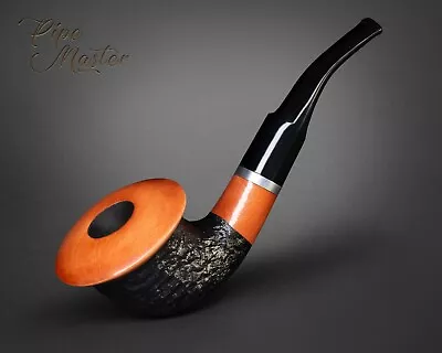 HAND MADE WOODEN TOBACCO SMOKING PIPE  No 66    Calabash   Orange Rustic  Pear • £22.99