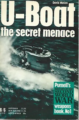 U-Boat The Secret Menace Paperback David Mason • £4.20