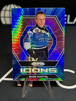 2022 Prizm Racing Blue & Carolina Blue Hyper Prizm Icons Mark Martin #90 • $2.99