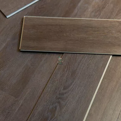 💦 Pro 8mm Mocha Dark Oak Luxury Vinyl Click Flooring Waterproof LVTSPC Karndean • £2.49