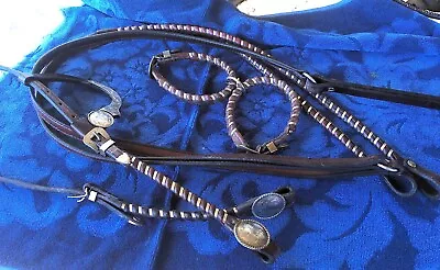 Silver Bridle Reins Hobbles Circle Y  New Old Stock • $207.50