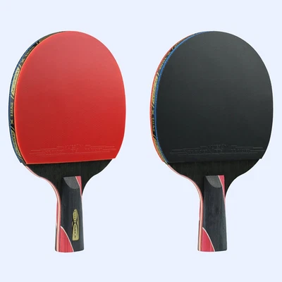 $31.52 • Buy Pro Carbon Fiber Table Tennis Racket Short / Long Handle With Racket-Case