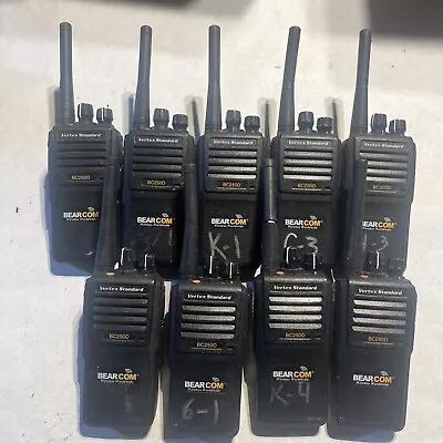 Lot Of 9 Motorola Vertex Standard BC250D-G6-4 Two Way Radios Untested • $92.33