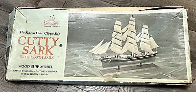 Scientific Cutty Sark 23  Long With Cloth Sails Wood Ship Model Kit 163-189e • $47.49